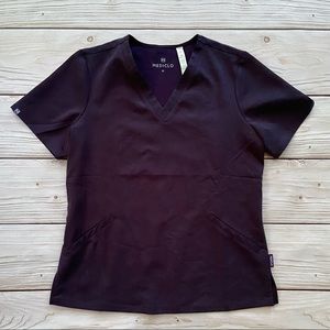 Mediclo Navy Kauai Relaxed Scrub Top